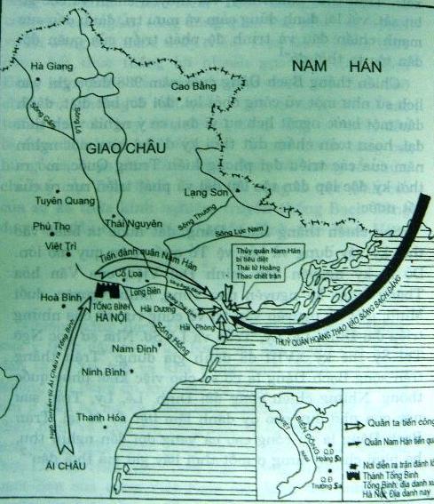 Bản đồ trận chiến trên sông Bạch Đằng